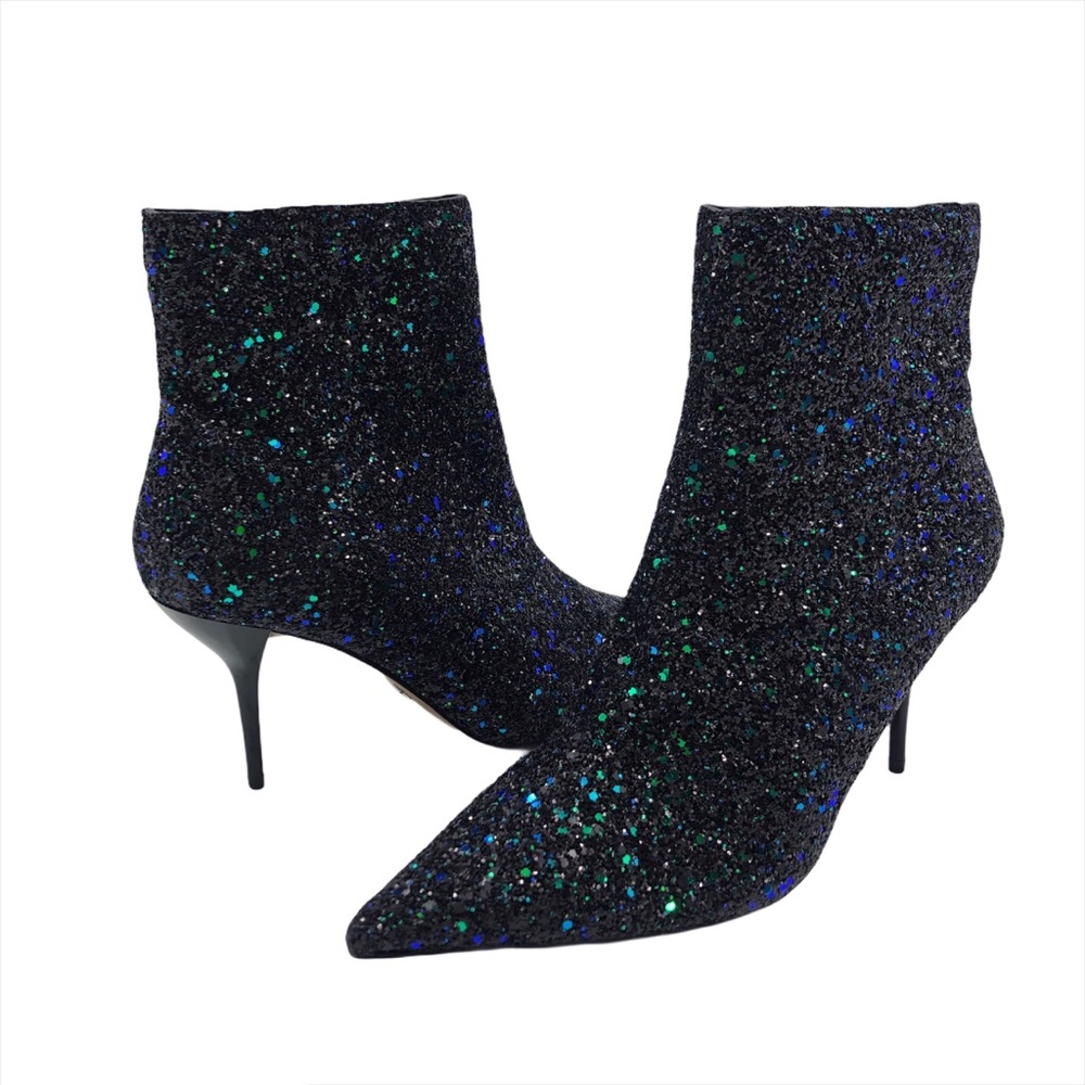 NWOT Topshop HEY Sequin Point Boots, Sz 38